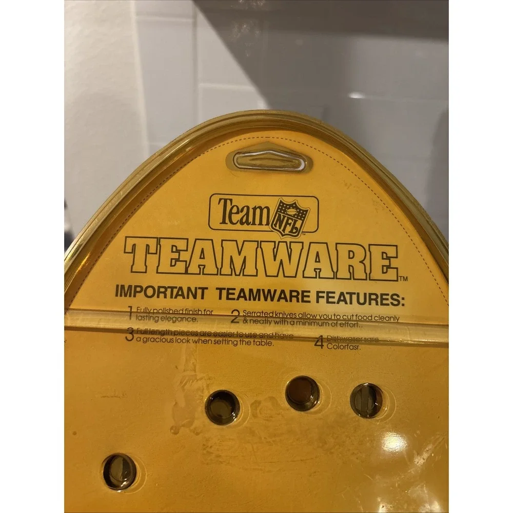 Team NFL 4‎ Piece Silverware Dishwasher Safe New York Jets By Imperial 1993